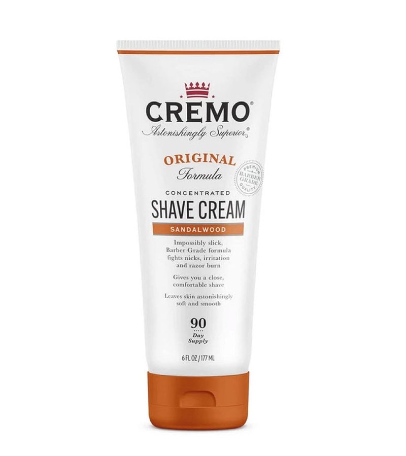 Cremo Shave Cream - Barber Grade Sandalwood & Silver Water | Ultra-Slick Formula, 2 x 6 Fl Oz