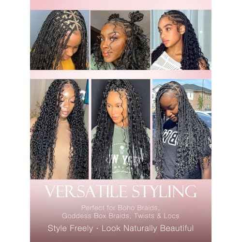 ASHINE Human Braiding Hair for Boho Braids Deep Wave Bulk Pre-Separated Strands 100% Human Hair 2 Bundles/Pack 100g 20 Inch Natural Color Easy to Braid