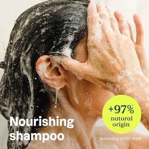 ATTITUDE Nourishing Hair Shampoo, EWG Verified, For Dry and Damaged Hair, Naturally Derived Ingredients, Vegan and Plant Based, Grapeseed Oil and Olive Leaves, 16 Fl Oz (Pack of 6)