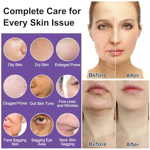 Skin Care Set,6Pcs Professional Womens Teens Tighten Lift Firm Skincare,Hydrate Anti-Aging Facial Routine Kit Travel Gift Set,Birthday Christmas Secret Santa Gifts for Women Teenage Girl Wife Mom