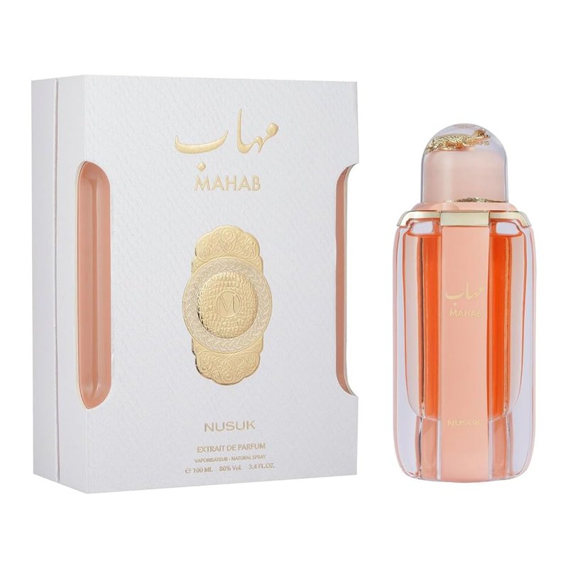 Nusuk Mahab Perfume for Men & Women - Long Lasting Extrait De Parfum Red Fruits & Musk Notes Luxury Oriental Fragrance Gift 100ml