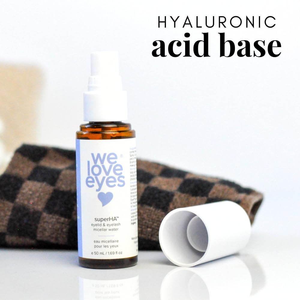We Love Eyes - superHA® Eyelid & Eyelash Micellar Water - Gentle Makeup Remover with Hydrating Micelles