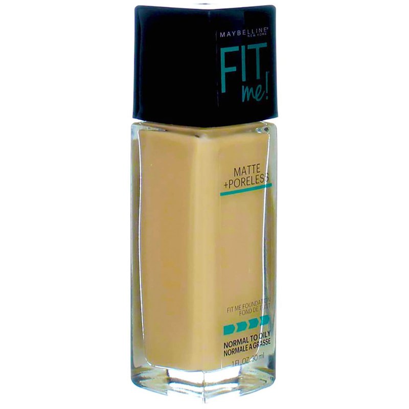 Maybelline New York Fit Me! Matte + Poreless Foundation, Classic Ivory [120] 1 oz (Pack of 2)