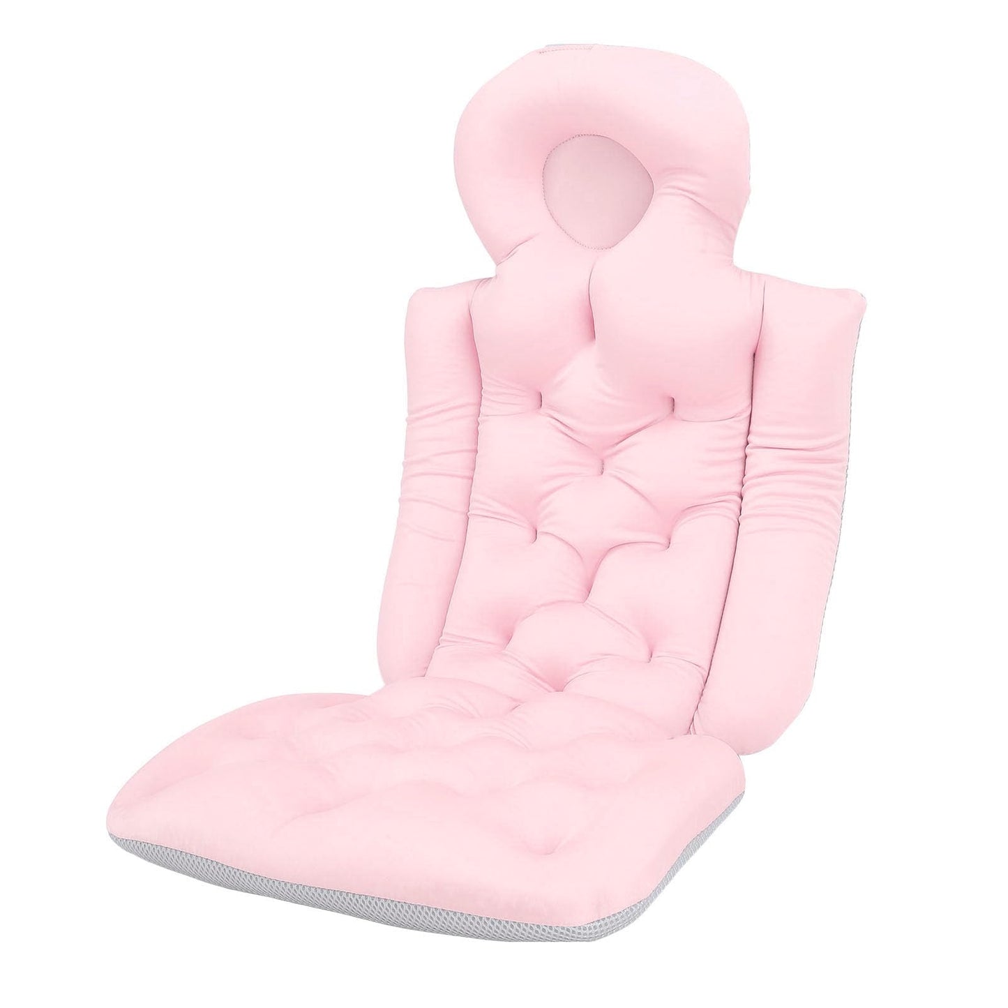 Generic Luxurious Full Body Bath Pillow for Bathtub - Comfortable Tub Cushion Mat with Headrest and Neck Support for Relaxation (Pink)