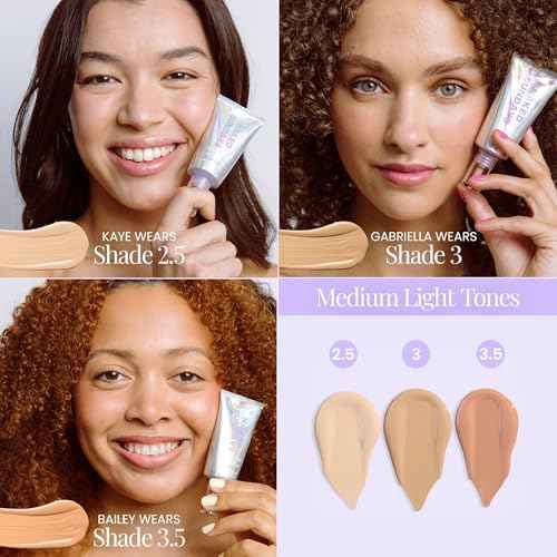 Naked Sundays BeautyScreen¢â SPF 50 Mineral Peptide Foundation Tint ? Skin Tint & Mineral Sunscreen | Radiant, Buildable Coverage, Acne-Safe, Infused with Peptides (2.5 Light Neutral, 1.01 oz)
