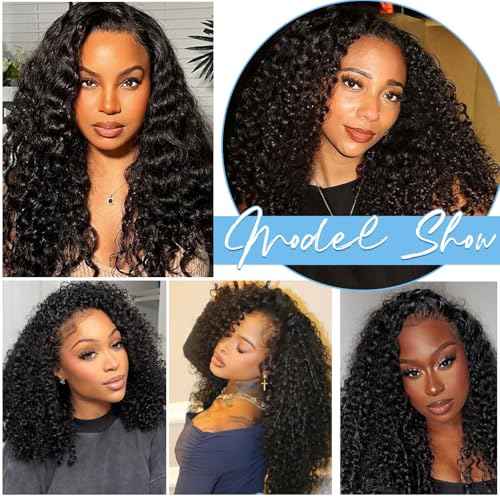 Burmese Curly 13x6 HD Lace Closure Pre Plucked Curly Closure HD Lace with Baby Hair HD Lace Closure Human Hair Free Part Natural Color Black 22 Inch