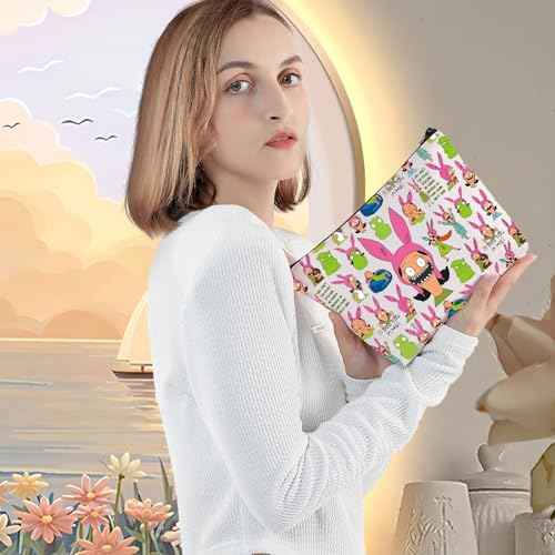 LEVLO Louis Cosmetic Bag Belcher Fans Gift Bob Family Zipper Pouch Bag Louis Cartoon TV Show Merchandise (I'll See You Bag)