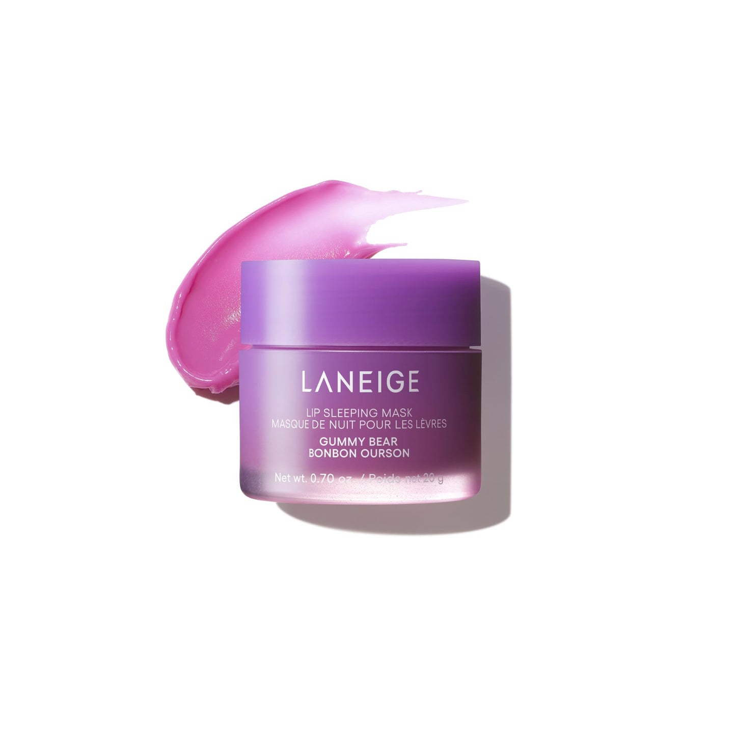 LANEIGE Lip Sleeping Mask, Gummy Bear: Nourishing Overnight Lip Treatment with Vitamin C, Shea & Murumuru Butter for Hydrating Dry, Flaky Lips