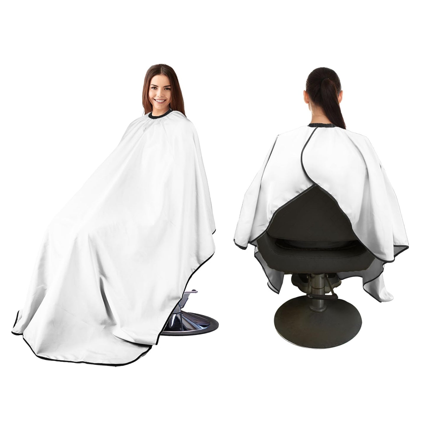 woniutch Professional Barber Cape with Neck Duster Brush and Hair clip; Hair Cutting Cape and Salon Cape for Men and Women