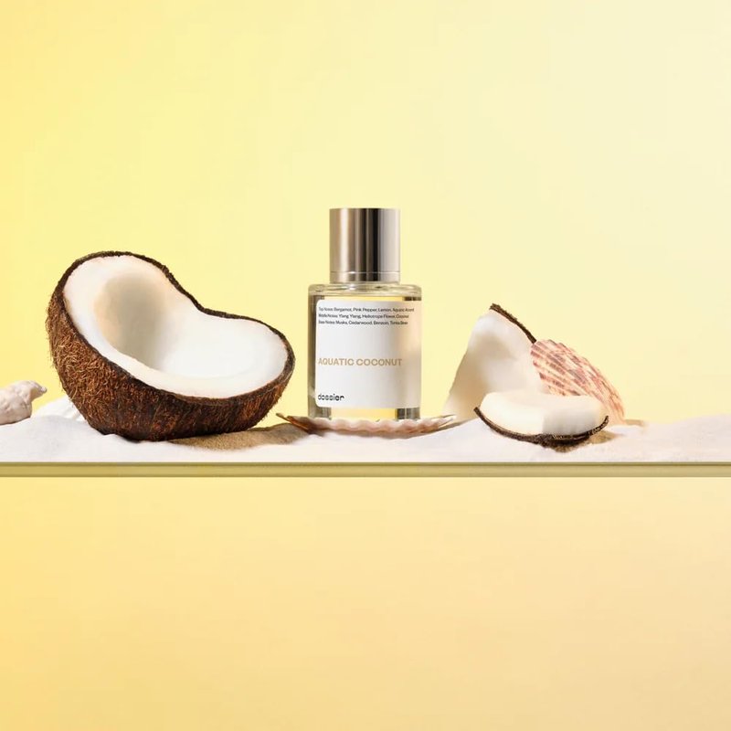 Dossier - Aquatic Coconut - Eau de Parfum - Inspired by Beach Walk - Long-lasting Fragrance - Vegan - Paraben Free - Unisex - 50ml / 1.7oz