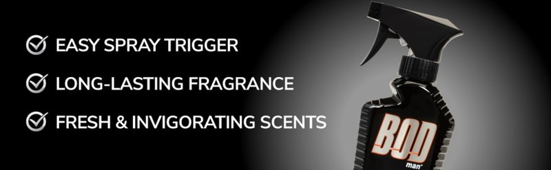 BOD man Parfums De Coeur Lights Out Fragrance Body Spray for Men, 8 Ounce