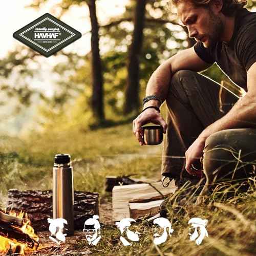 Braided Mens Hair Ties For Men 5 pcs(XL) - For Buns Curly Thick Dense Hair Elastic Hair Ties For Guys | No damage Crease Breakage Man Bun Hair Tie Men with Long Hair | Perfect hairtie(Camo)