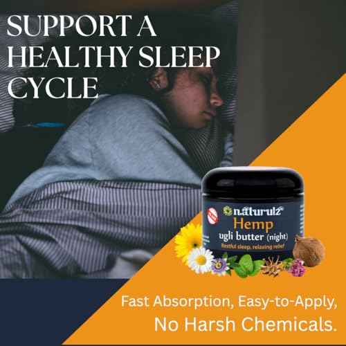 Ugli Butter Hemp Night Cream 4oz ?Calming Nightly Hemp Topical with Soothing Lavender, Calming Chamomile & Relaxing Passionflower. Ease Restless Muscles & Support a Healthy Sleep Cycle Melatonin Free