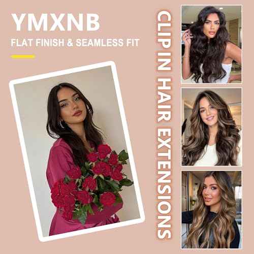 Clip In Hair Extensions Real Human Hair 24Inch 120g 100% Remy Human Hair Extensions Clip Ins Invisible Seamless Straight Human Hair Clip In Extensions 7pcs Double Weft Natural Black