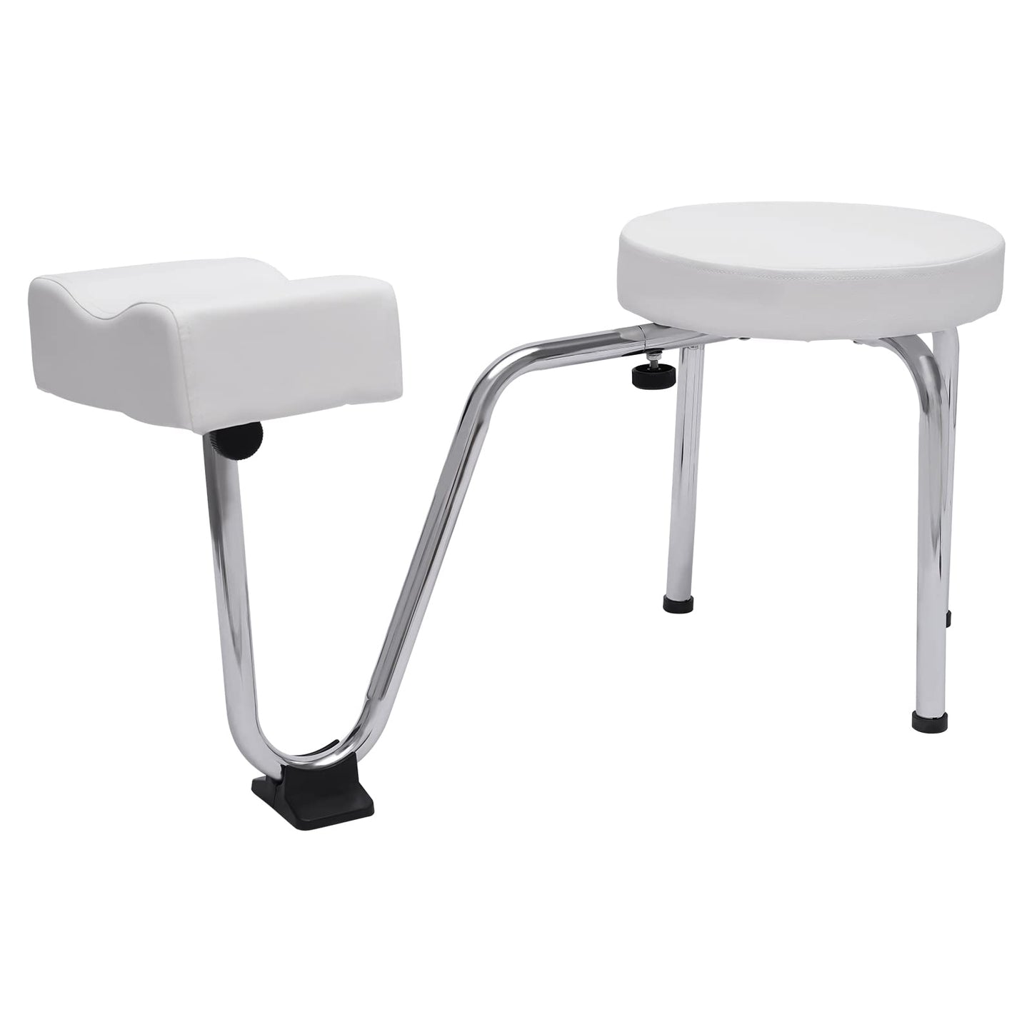 SODONAD Salon Pedicure Stool, Pedicure Foot Rest Stool Chair, Height Adjustable Leg Rest PVC Leather Pad Foot Rest Chair for Manicurists, Pedicurists, Tattoo Artists, Makeup Artists