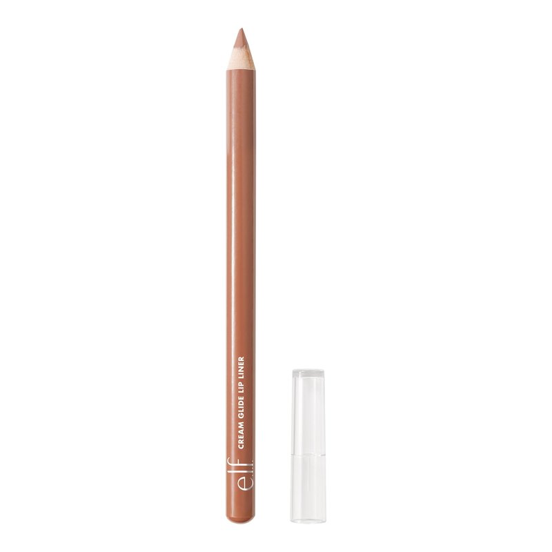 e.l.f. Cream Glide Lip Liner, Highly-Pigmented Pencil For Shaping & Sculpting Lips, Semi-Matte Finish, Vegan & Cruelty-Free, Truth or Bare