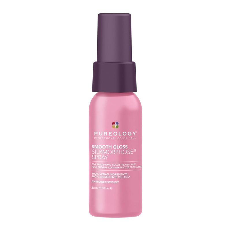 Pureology Smooth Gloss Silkmorphose Spray - Heat-Activated Leave-In Treatment for Frizz Control & Shine | Vegan, Color-Treated Hair