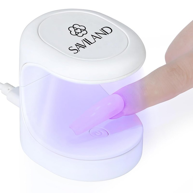 Saviland Mini UV Nail Lamp - 16W Quick-Dry Gel Nail Light for DIY Manicure & Nail Art