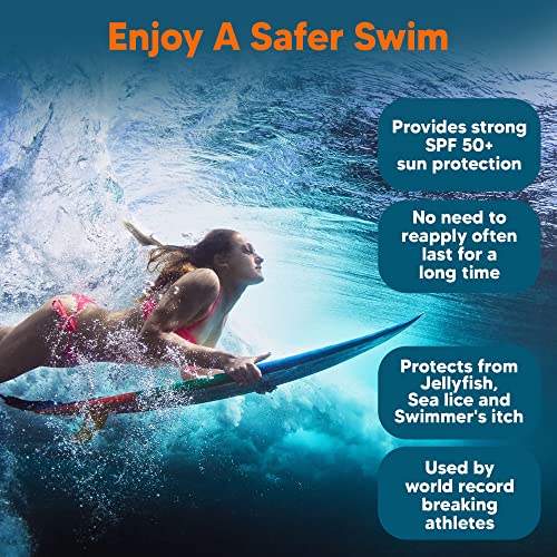 SAFE SEA Anti-Jellyfish Sting Protective Lotion - Sunscreen - Sunblock - Sea Lice - Jelly Fish - 50SPF Adults (Tube 3.4 oz 2 pack)