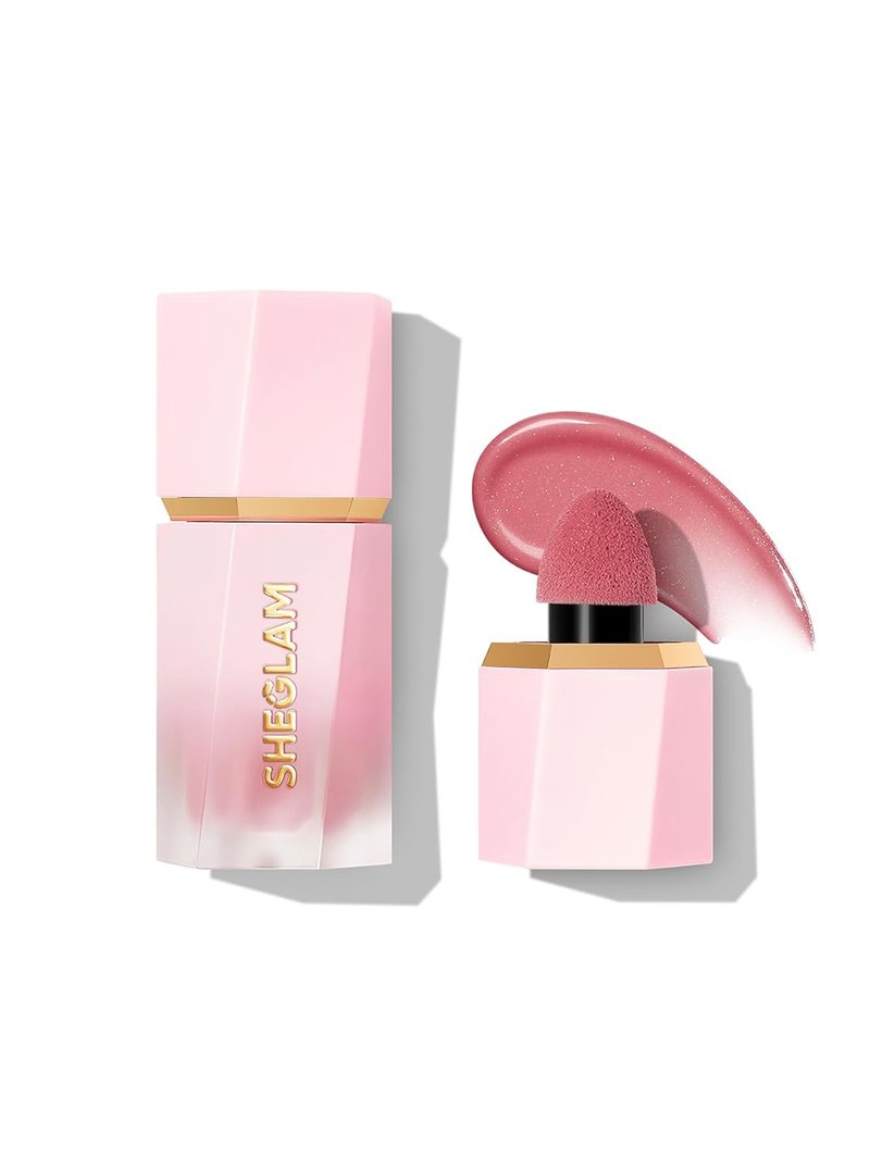 SheGlam Color Bloom Dayglow Liquid Blush - Shimmer Finish for Radiant Cheeks | Love Cake