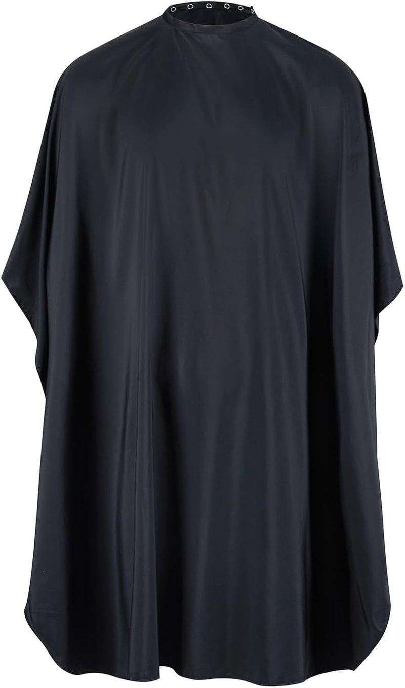Regine Switzerland Professional Hair Cutting Cape - Adjustable Waterproof Barber Cape for Men & Women | 52" x 47", Black