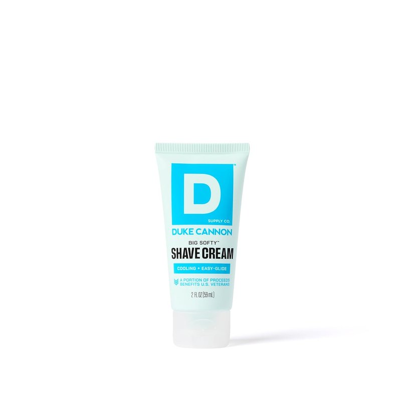 Duke Cannon Men’s Shave Cream - Moisturizing 2 oz Travel Size for Smooth, Comfortable Shaves