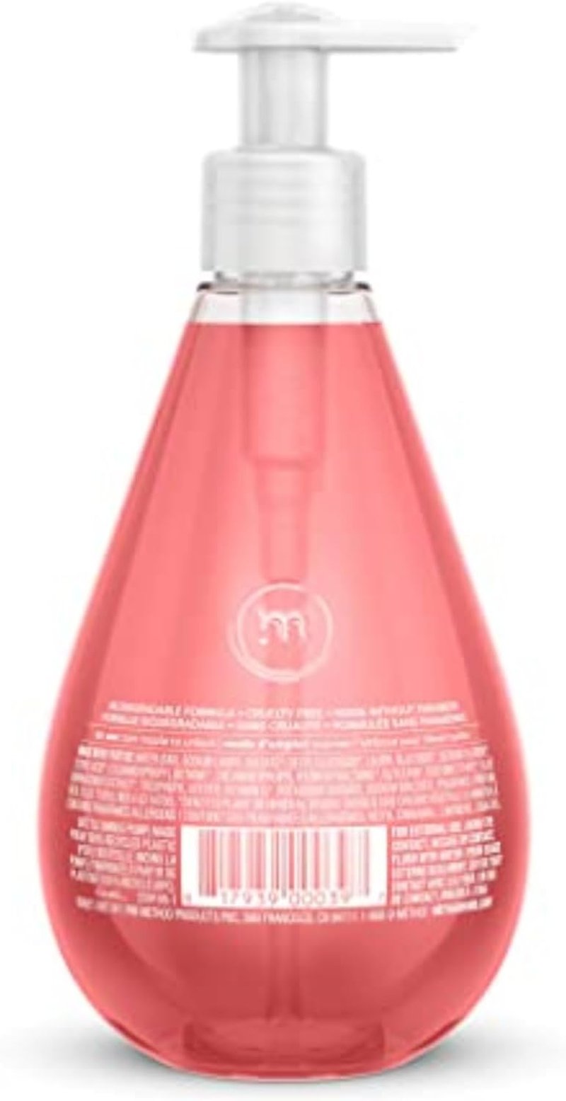 Method Gel Hand Soap - Pink Grapefruit Scent, Moisturizing Formula | 12 Fl Oz (Pack of 6)