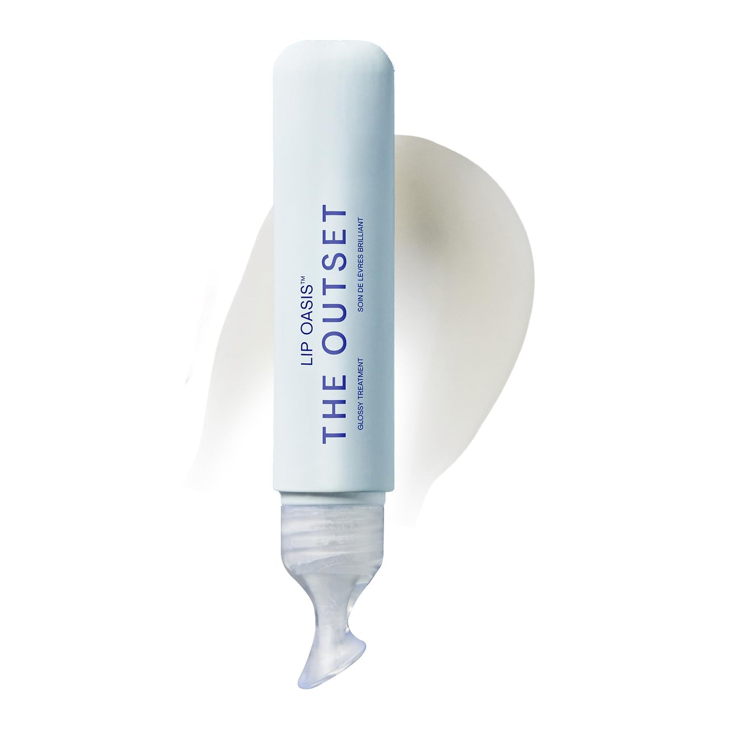 The Outset Lip Oasis Hydrating Lip Balm, Glossy Moisturizing Lip Treatment for Dry, Sensitive Lips, Clean, Vegan & Gluten-Free, Clear, 0.3 oz