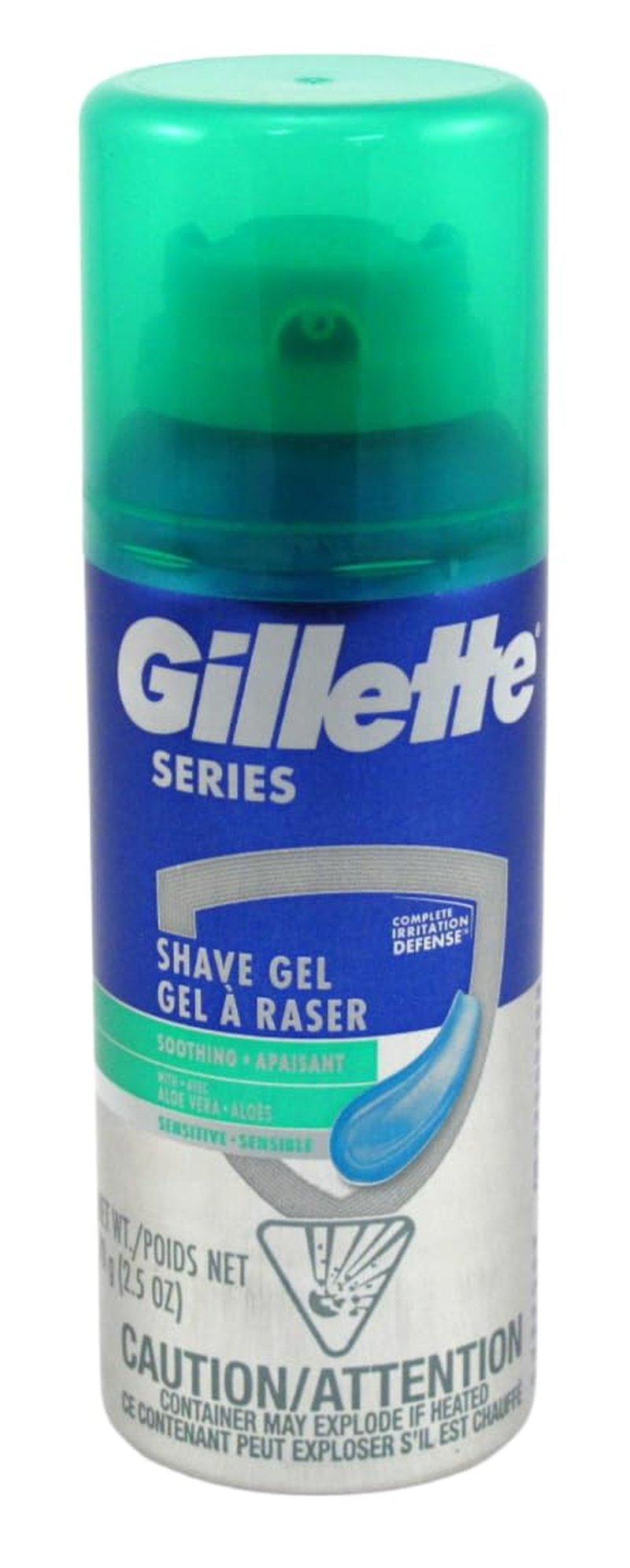 Gillette Series Shave Gel with Alo Vera Sensitive 2.5 Ounce(12 Pack)