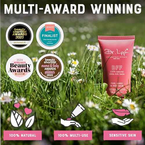 Dr. Lipp BFF Ultra Rich Balm ? 4-in-ONE Dry Skin Moisturizing Multi-Use Balm for Face, Hands, Body & any Delicate Areas ? 100% Natural Coconut Oil & Lanolin ? Fragrance & Cruelty Free