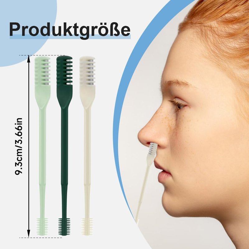 2-in-1 Nasal Hair Cutter, 2026 New Manual 360° Rotating Nostril Hair Removal Tool with Storage Box, Nose Hair Trimmer Travel Essentials for Women and Men (Beige, 3)