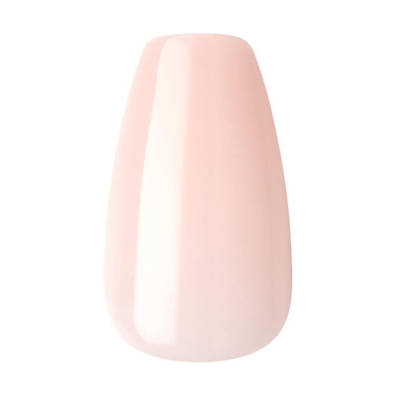 Kiss Impress Press-On Nails - 'Serendipity' Pink Coffin Shape | Medium Size, 30 Nails & Accessories Included