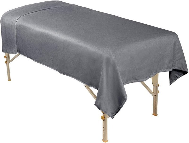 Premium Microfiber Flat Sheet - Soft Cool Grey Bedding | Twin, Full, Queen, King Sizes