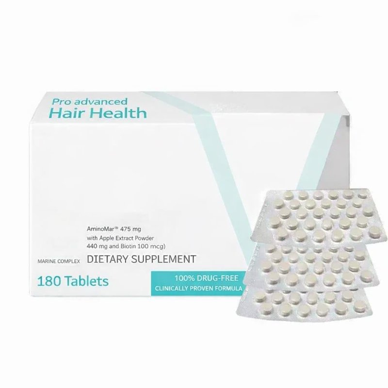 Pro Advanced Hair Growth Supplement | Daily Formula for Fuller, Healthier Hair- 3 Month Supply 180-Tablets