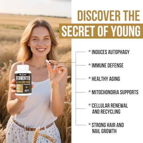 Spermidine Supplements 13mg - 1300mg Wheat Germ Extract Capsules Potent Formula with Higher Spermidine Content and Zinc for Healthy Aging, Daily Immune System and Cell Renewal, 120 Capsules