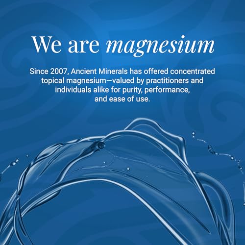 Ancient Minerals Magnesium Oil Refill Bottle, high Concentration Topical Genuine Zechstein Magnesium Chloride Topical Magnesium (33oz)