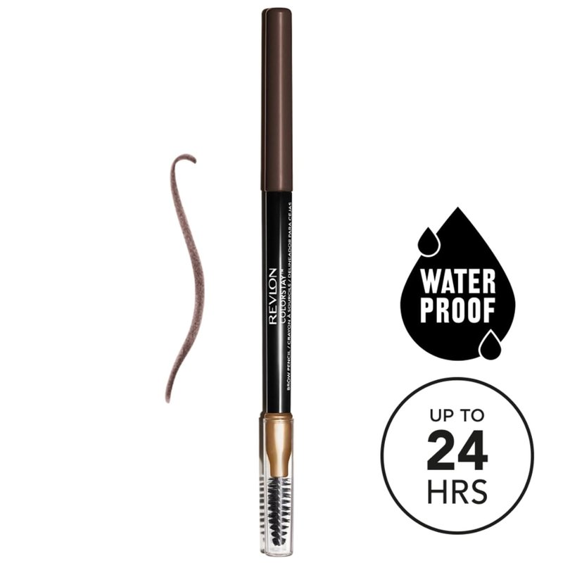 Revlon ColorStay Brow Pencil - 220 Dark Brown | Long-Lasting, Waterproof Formula