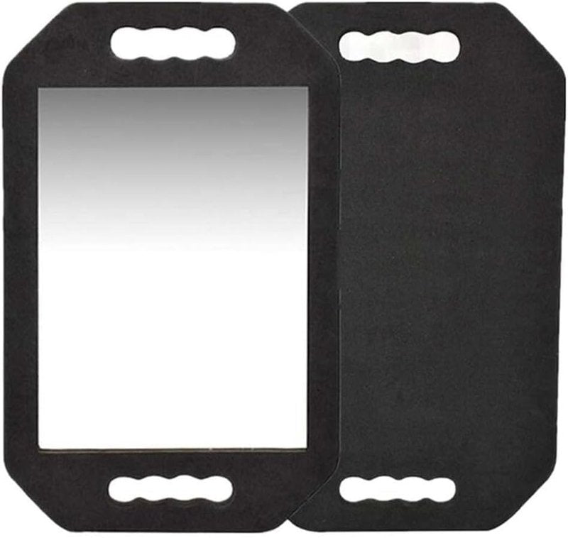 Large Handheld Mirror Set - Professional Barber Mirror with Comb | Salon Hair Stylist Accessories