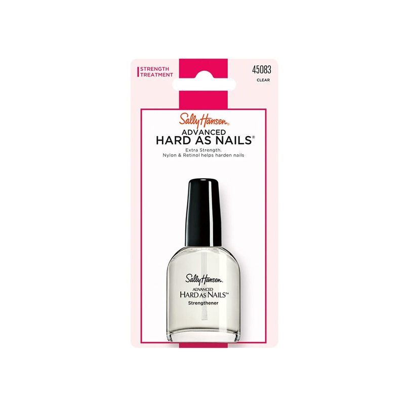 Sally Hansen Nail Polish - Advanced Hard as Nails Clear | 0.45 Fl Oz, Pack of 2