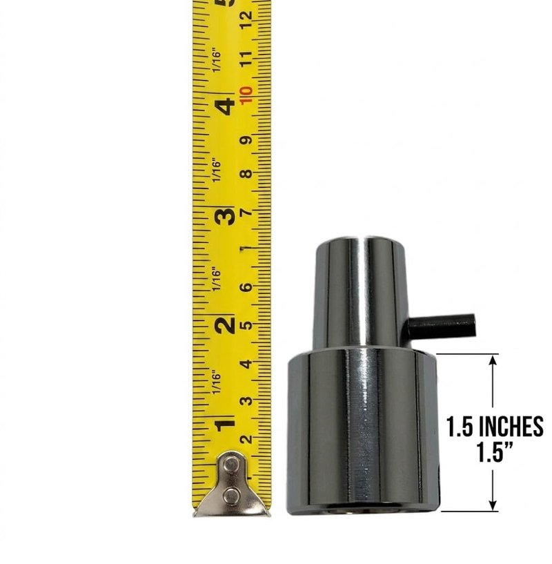 LCL Beauty Barber and Salon Steel Chair Height Extender, for Standard Hydraulic Pump Posts, Easy Install, Maintenance-Free (1.5 Inch Extension)