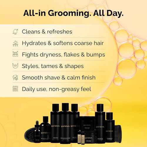 Golden Grooming Co. Complete Men's Grooming Gift Set - Beard Oil, Face & Body Wash, Shampoo, Balms, Moisturizer, Scrub & More