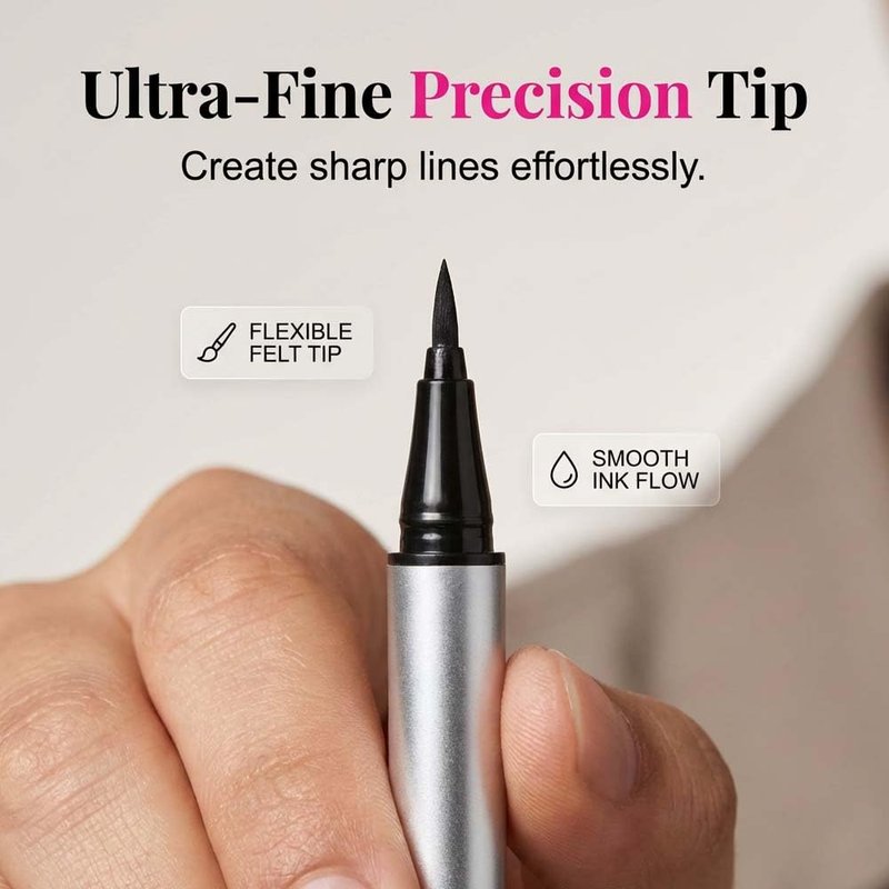 Regine Switzerland Long Lasting Eyeliner - 24 Hour Waterproof Liquid with Smooth Application (1PCS)