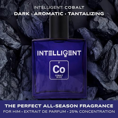 Intelligent Cobalt Eau de Parfum | Cologne for Men | Enticing, Intoxicating, Fierce | 3.4 Fl Oz (100 mL)