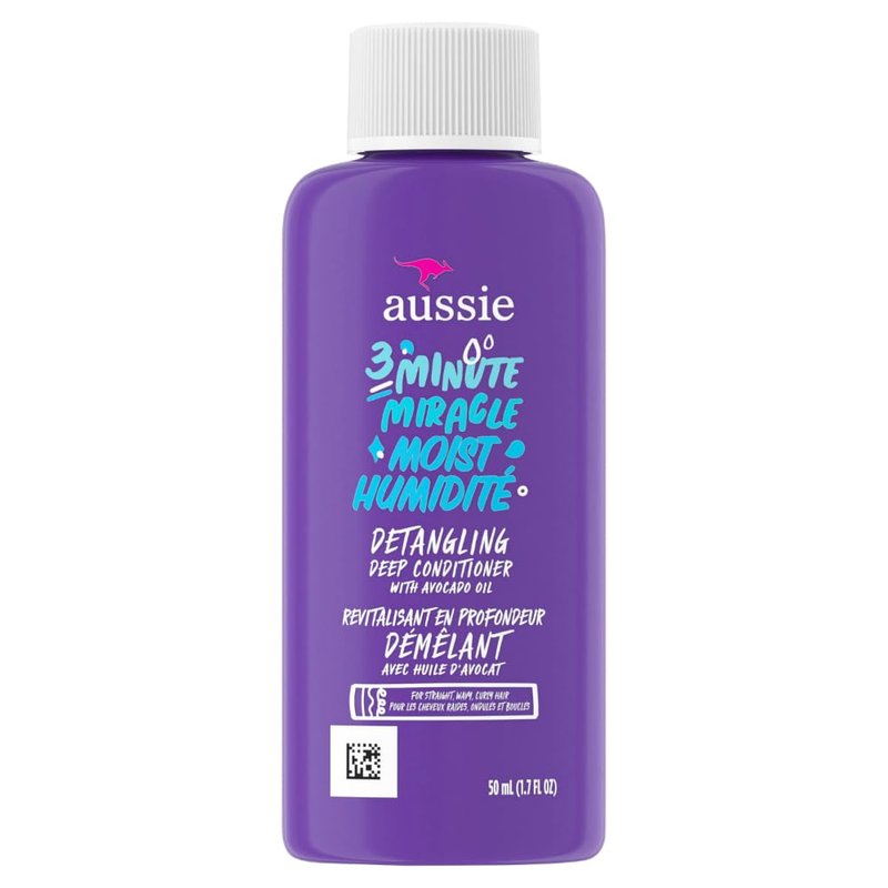 Aussie 3 Minute Miracle Moist Deep Conditioning Treatment, Travel Size 1.7 fl oz