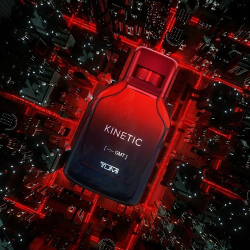 TUMI Dopp Kit Gift Set - Includes AWAKEN [08:00 GMT], KINETIC [-:- GMT] & Travel Toiletry Bag - .5 oz Eau de Parfum (Pack of 2)