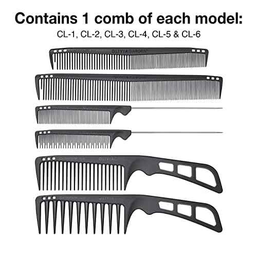 Olivia Garden CarbonLite carbon combs, totally snag-free, ultra-light, high heat resistant, durable and anti-static
