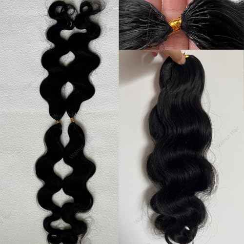 Body Wave Pre Separated Crochet Human Hair Braids Extensions Body Wave Brazilian Virgin Hair for Boho Braiding Knotless Feather Hair Extensions For Black Women Natural Color 16inch 60g