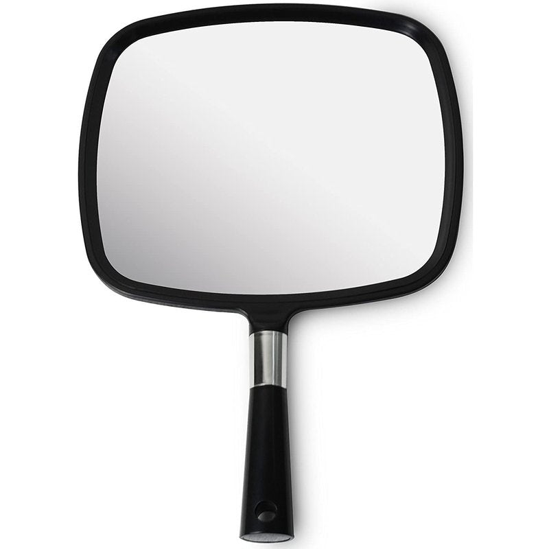 Mirrorvana Pack of 5 Large & Comfy Hand Held Mirror (Black)