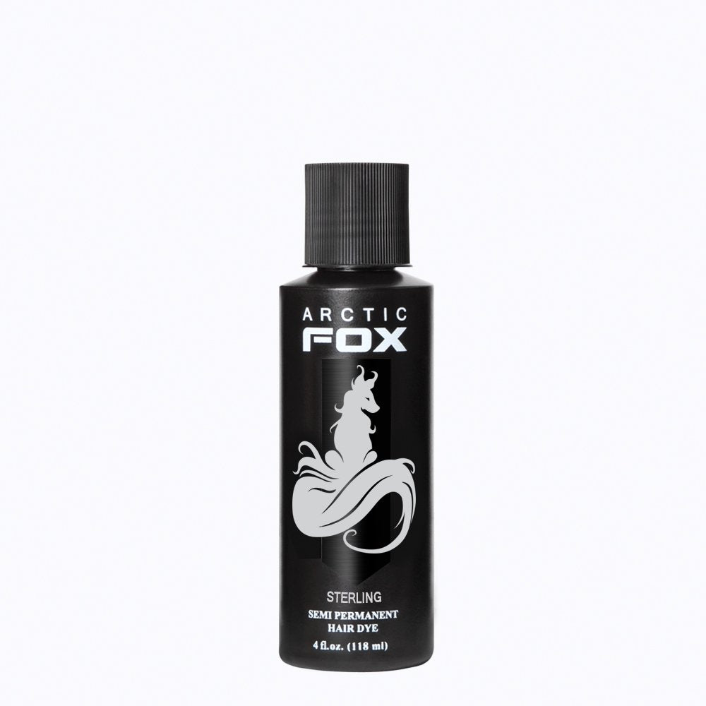 Vegan Semi-Permanent Hair Color Dye - Arctic Fox STERLING (4 Fl Oz) | Cruelty-Free Formula