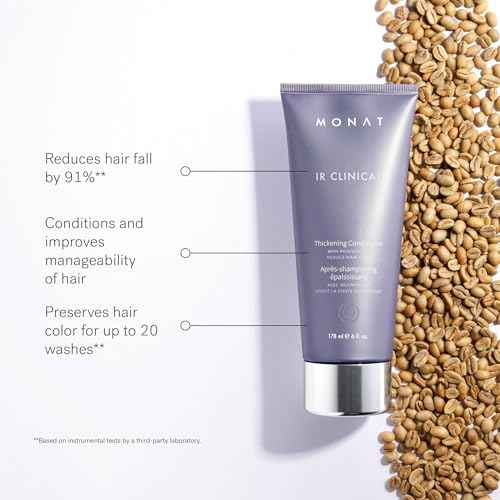 MONAT IR Clinical Thickening Conditioner ? Vegan Conditioner For Thinning Hair with Rosemary & Mint ? Repairing And Volume Boosting Action For Thicker/Fuller-Looking Hair
